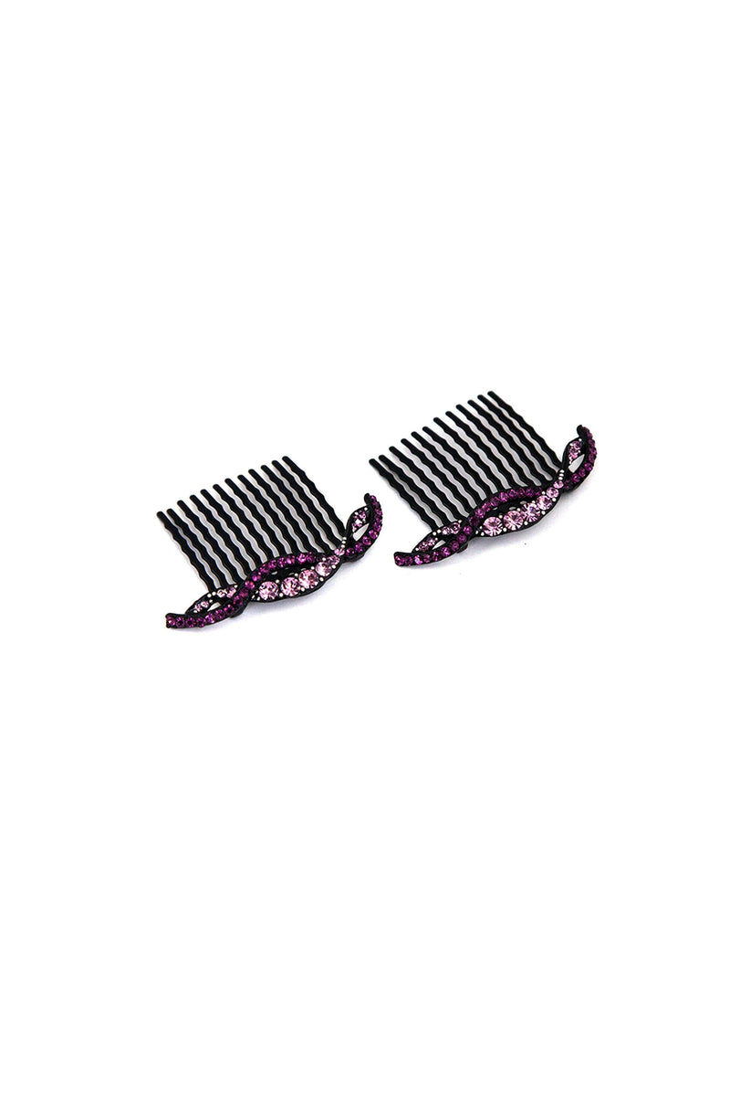 Summer Wave Crystal Hair Comb (Sold as a Pair) Hair Comb Soho Style