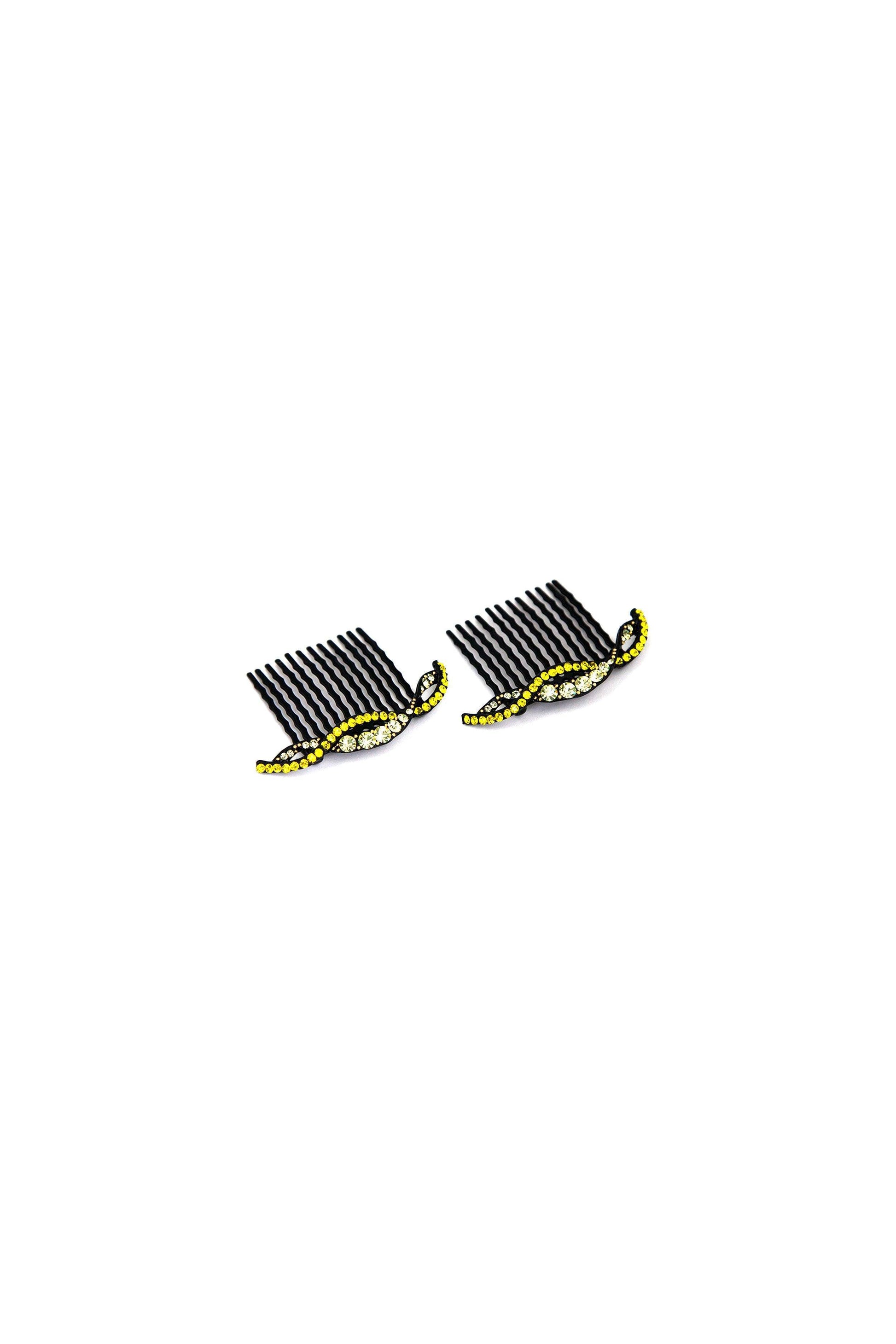 Summer Wave Crystal Hair Comb (Sold as a Pair) Hair Comb Soho Style