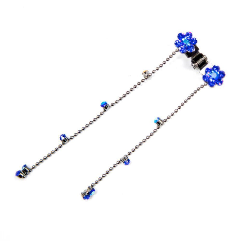 Mini Flower Hair Jaw with Dangles (Pair) Hair Jaws Soho Style