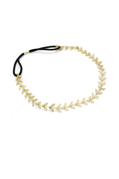 Greek Goddess Golden Wreath Elastic Headband Headband Soho Style
