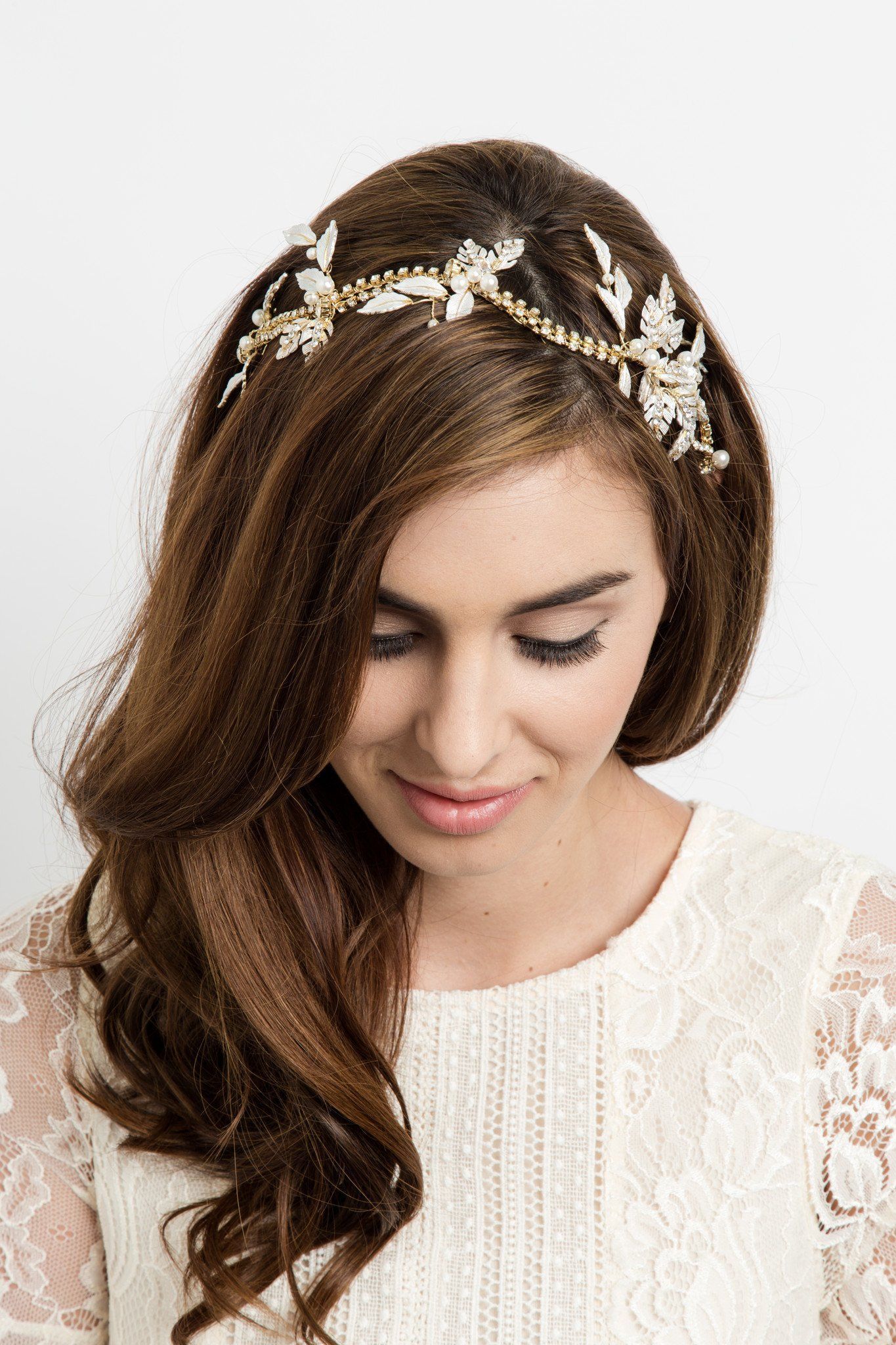 Lana Crystal Hair Crown Headband Soho Style