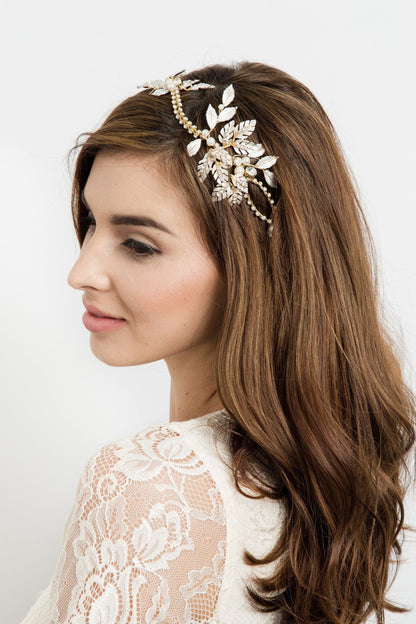 Lana Crystal Hair Crown Headband Soho Style