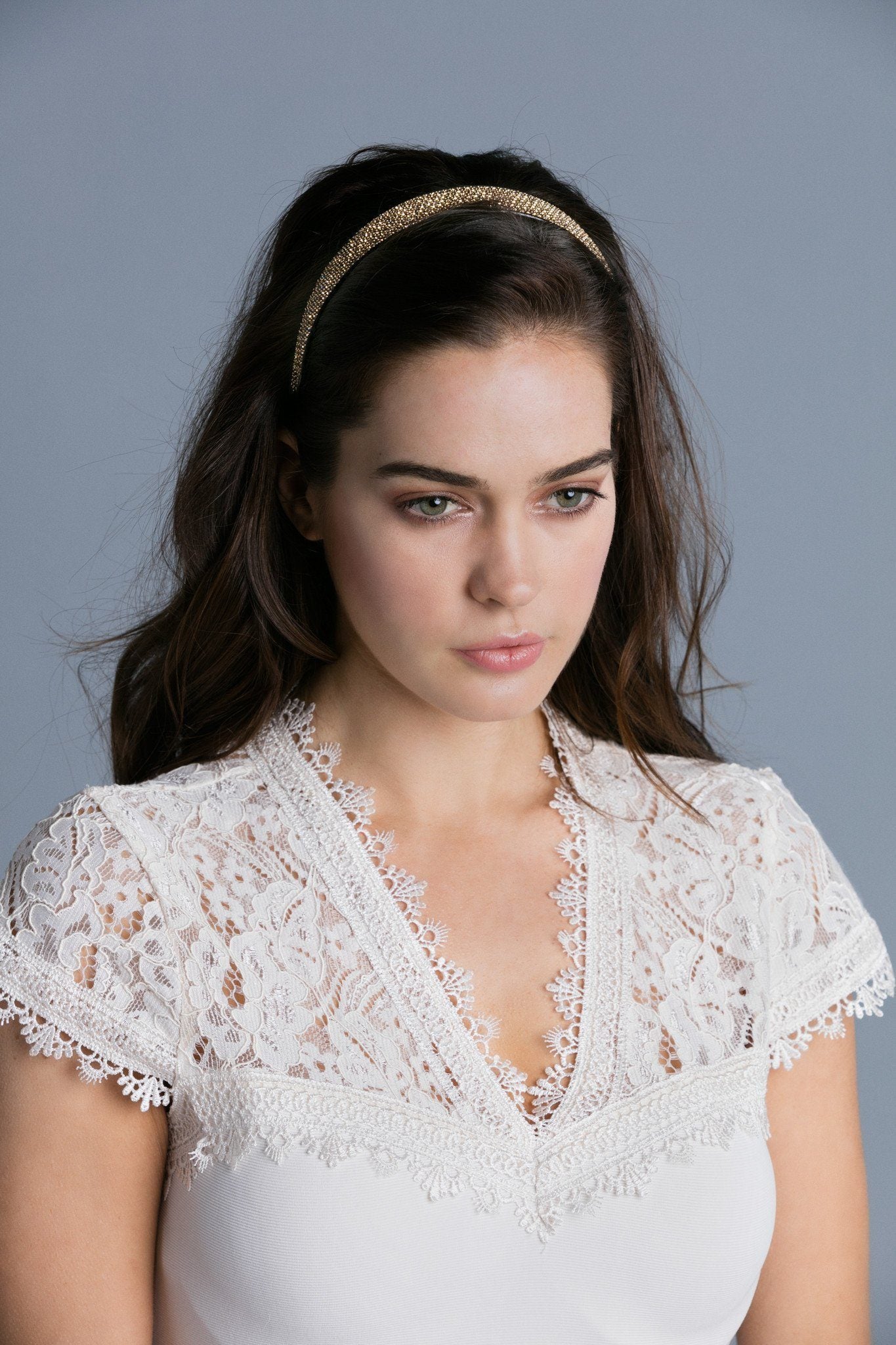 Lightweight Crystal Covered Headband Headband Soho Style