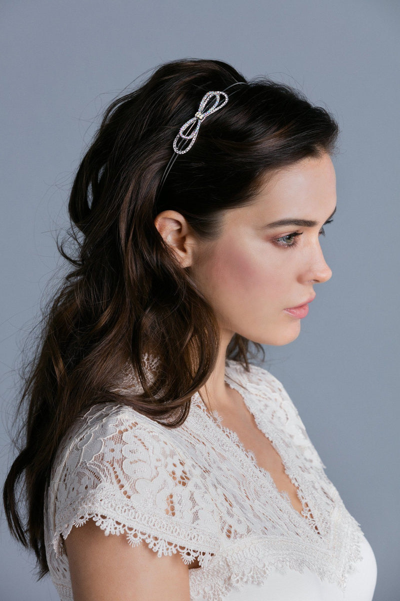 Simple Crystal Bow Headband Sale Soho Style