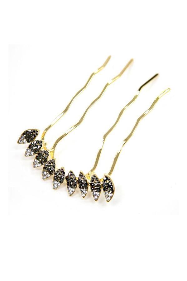 Multi-Tone Almond Crystal Hair Stick Stick Soho Style