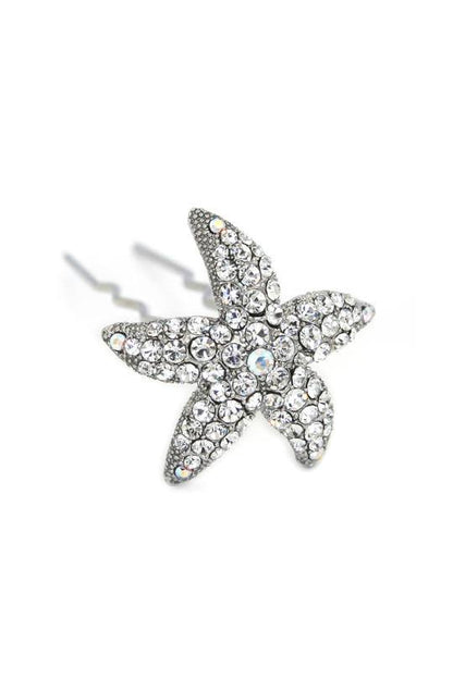 Crystal Starfish Hair Stick Stick Soho Style