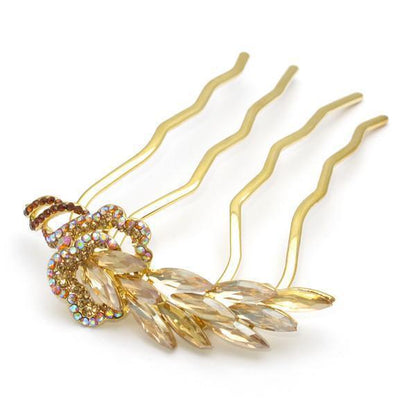 Crystal Feather Hair Stick Stick Soho Style
