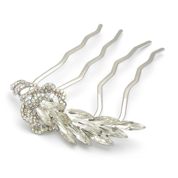 Crystal Feather Hair Stick Stick Soho Style