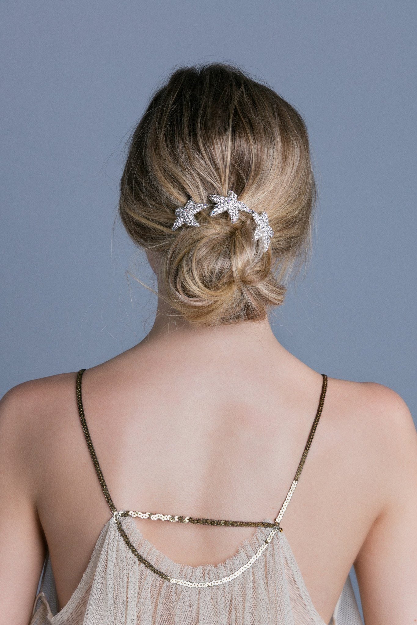 Crystal Starfish Hair Stick Stick Soho Style