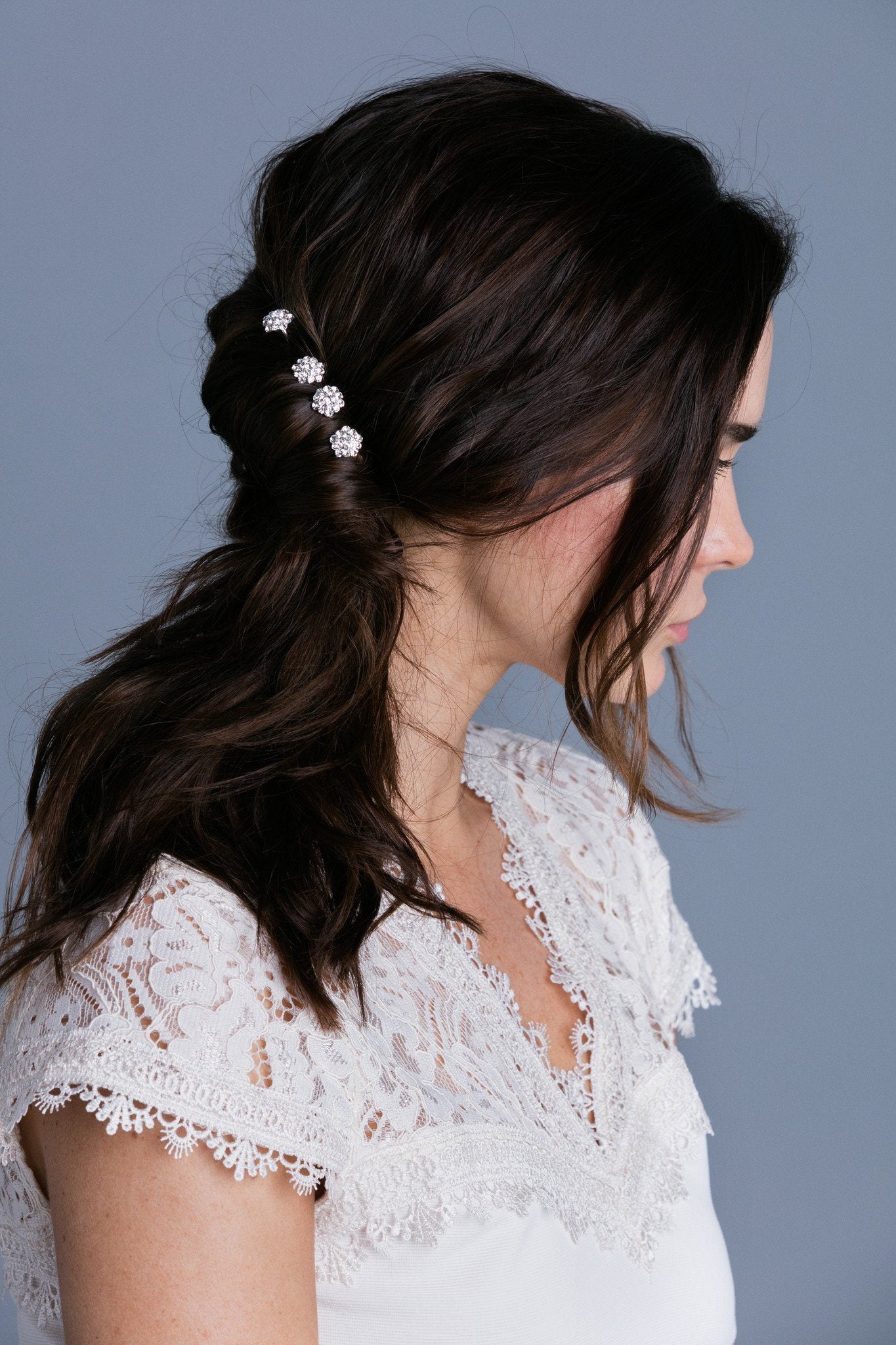 Mini Crystal Cluster Hair Stick Stick Soho Style