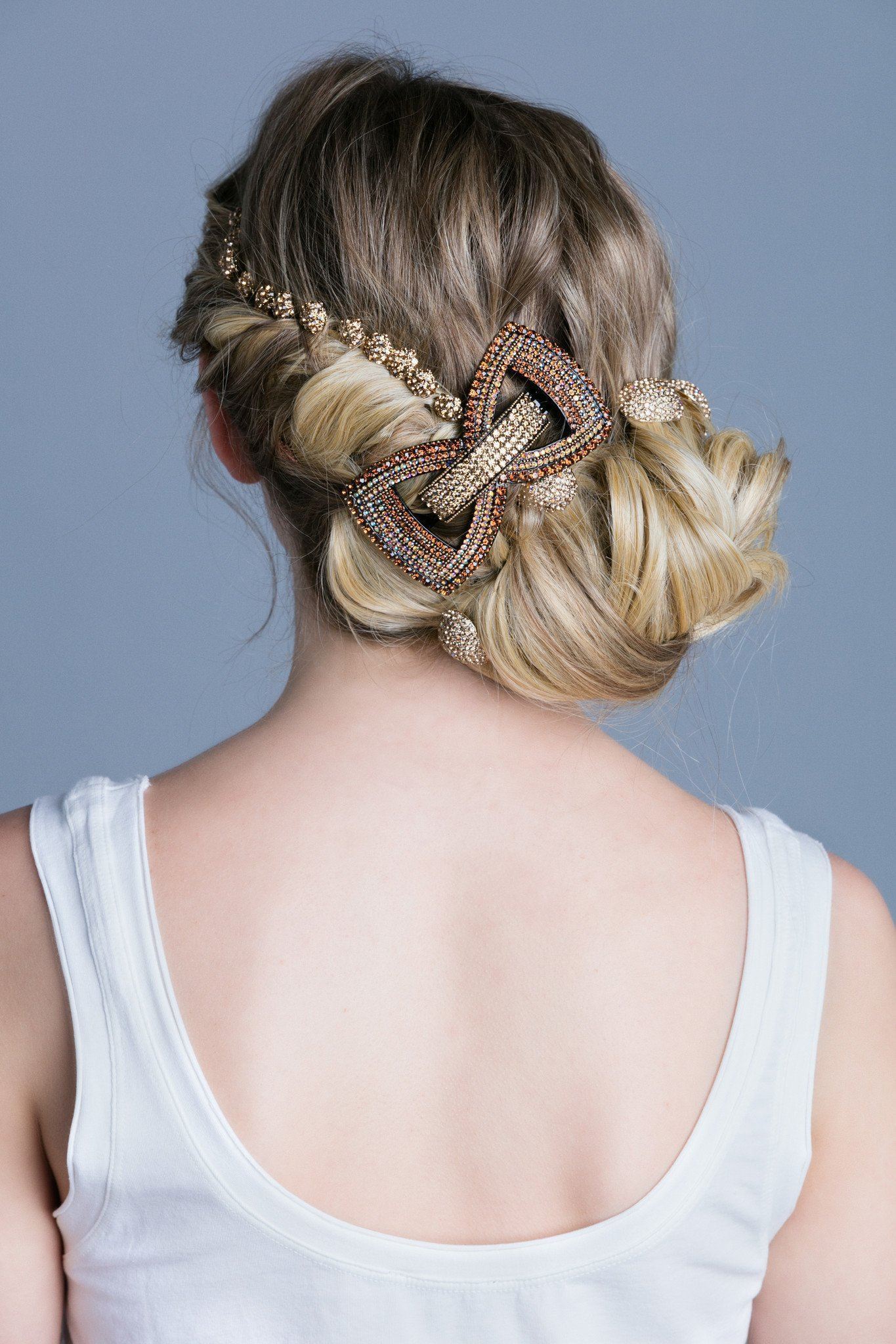 Mini Crystal Cluster Hair Stick Stick Soho Style