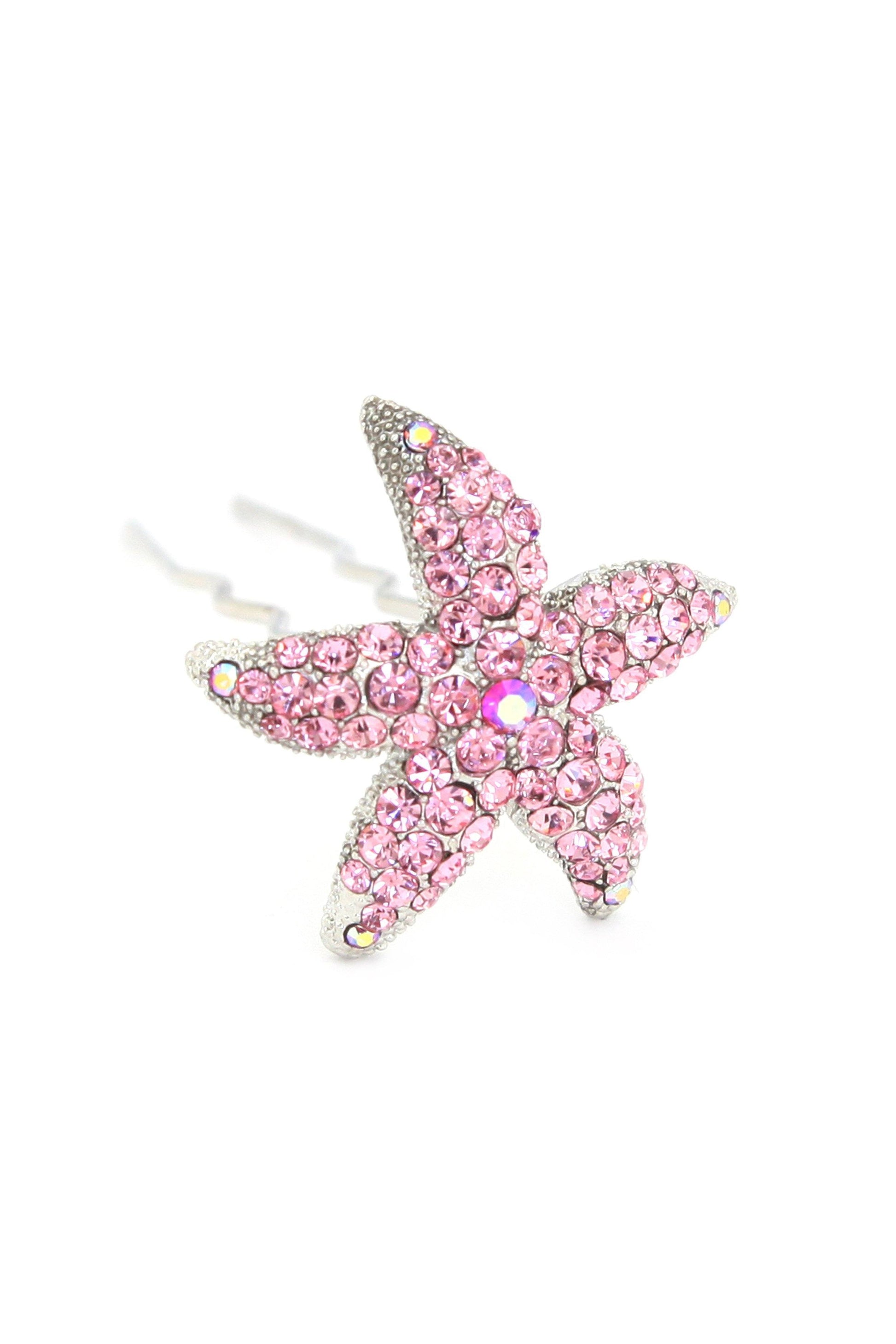Crystal Starfish Hair Stick Stick Soho Style