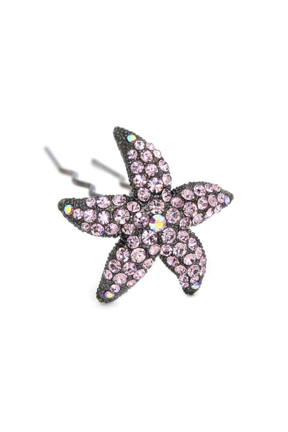 Crystal Starfish Hair Stick Stick Soho Style