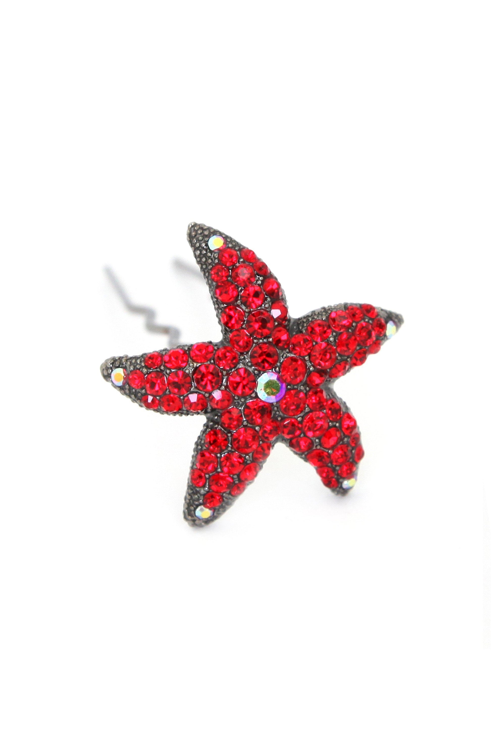 Crystal Starfish Hair Stick Stick Soho Style