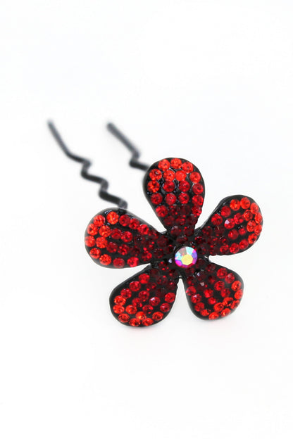 Ombre Crystal Flower Hair Stick Stick Soho Style