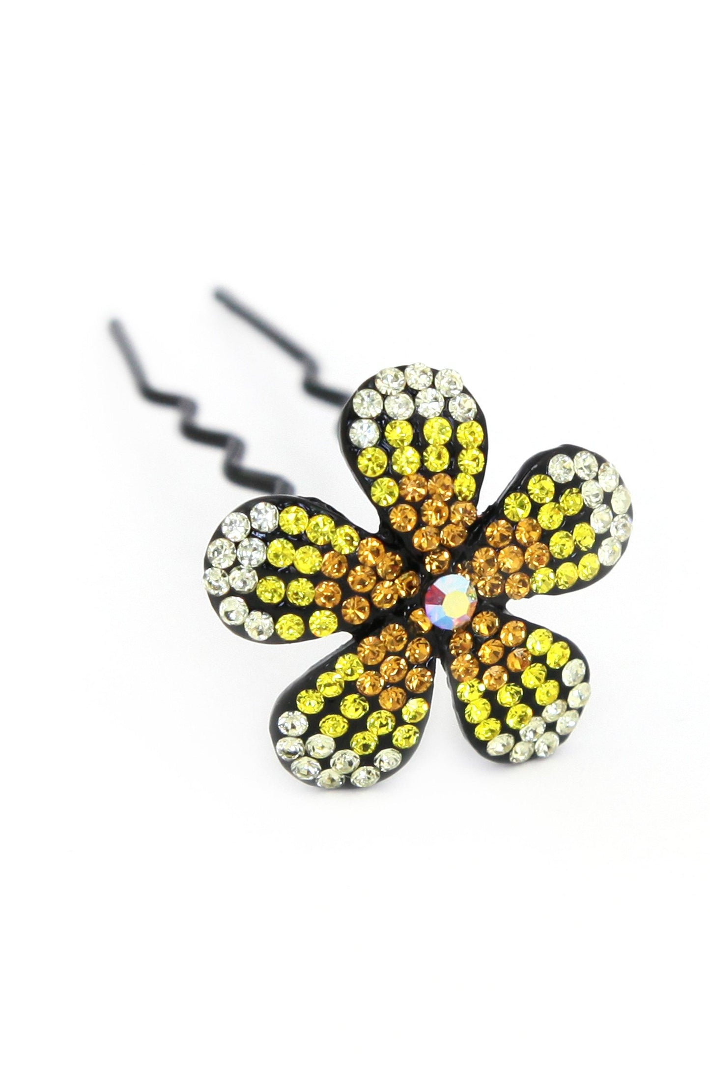 Ombre Crystal Flower Hair Stick Stick Soho Style