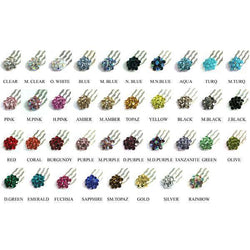Crystal Cluster Mini Hair Comb 10-Piece Set value set Soho Style