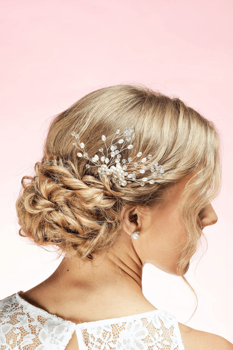 Emilie Pearl Hair Comb Wedding Soho Style