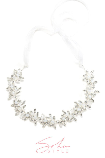 Esmae Crystal Hair Crown Wedding Sale