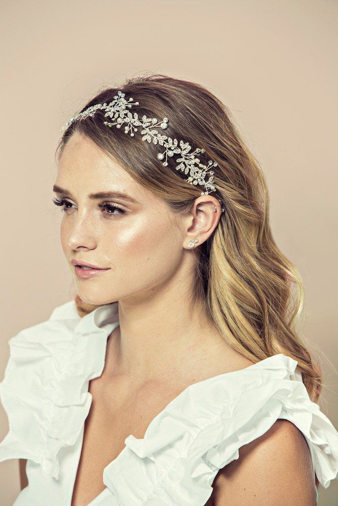 Katherine Crystal Hair Vine Wedding Soho Style