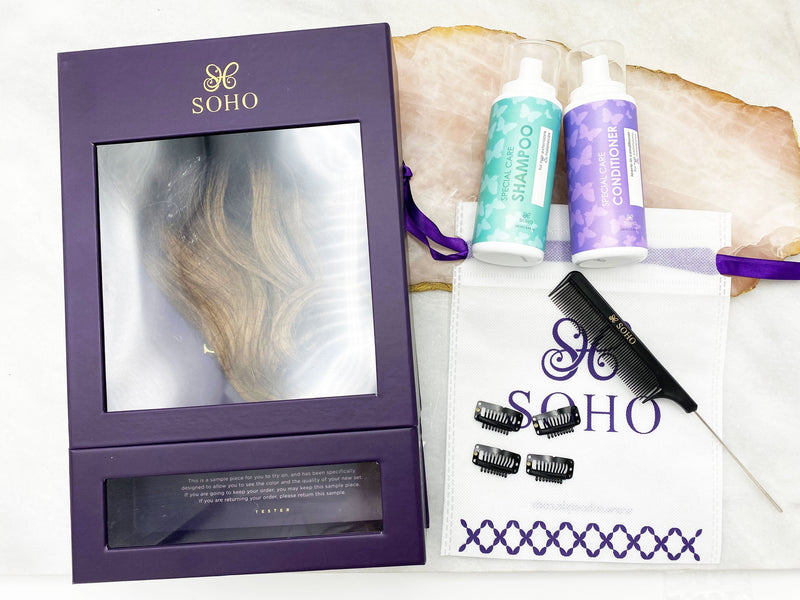 Aura 14"& 20" , Ali 6pcs, Godiva - Luxury Long Volume Topper Remy Human Hair Extension Hair Extension Sale