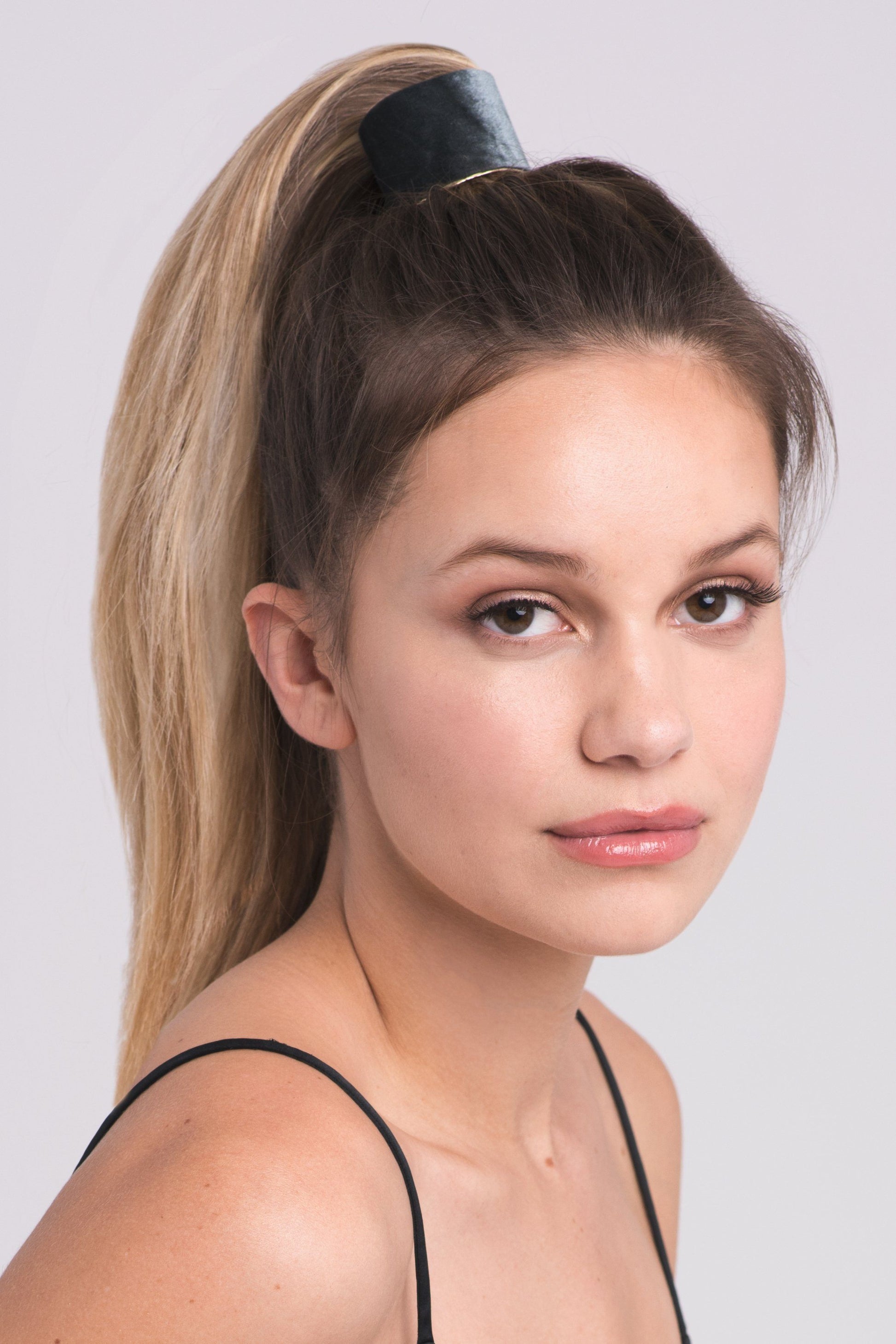 Velvet Coated Ponytail Cuff 2 PCS Set Ponytail Holder Soho Style