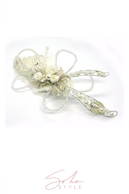 ARIEL FEATHER HAIR CLIP Wedding Sale