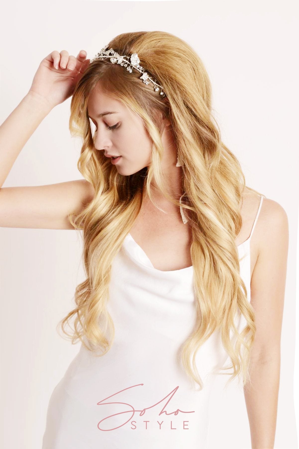Crystal Bridal Hair Crown Vine Wedding Sale
