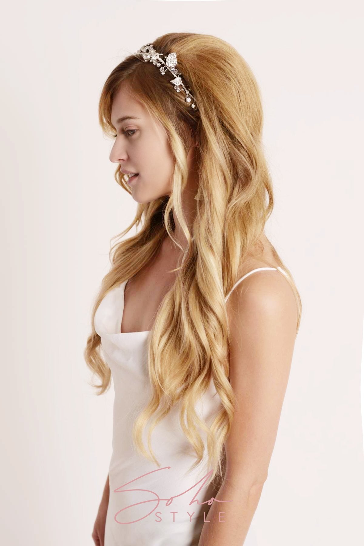 Crystal Bridal Hair Crown Vine Wedding Sale