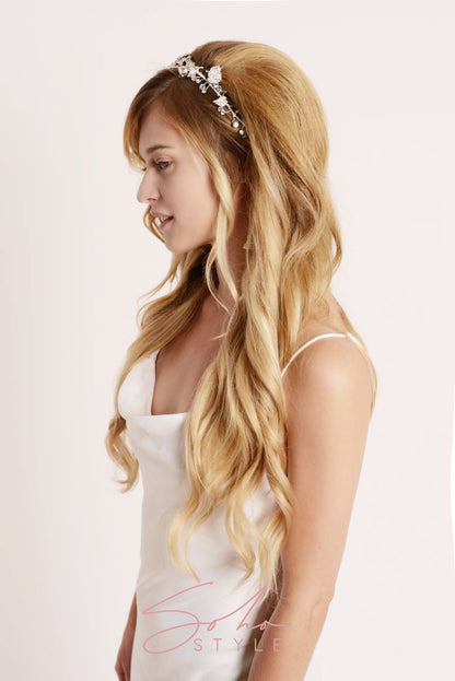 Crystal Bridal Hair Crown Vine Wedding Sale