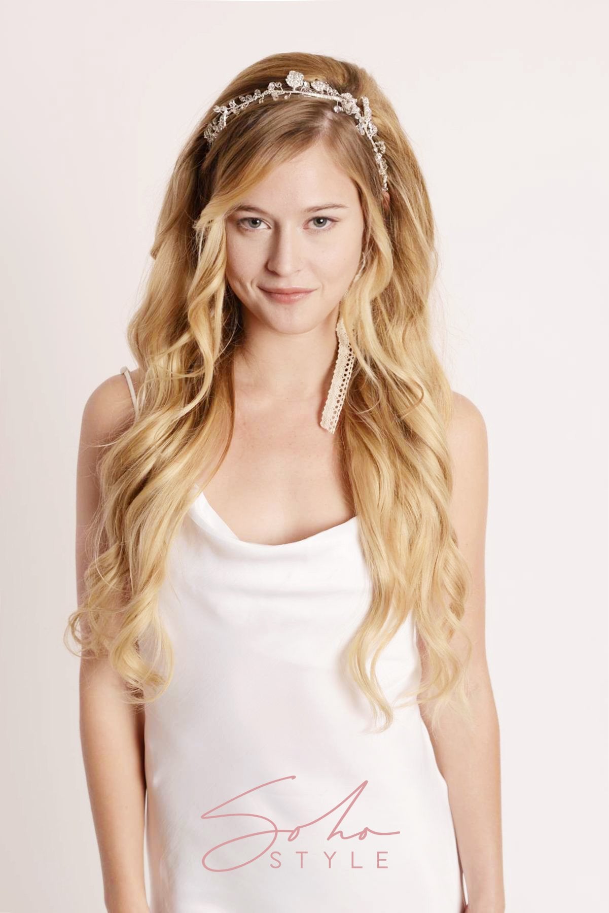 Crystal Bridal Hair Crown Vine Wedding Sale