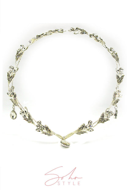 Jolee Crystal Hair Crown Wedding Sale