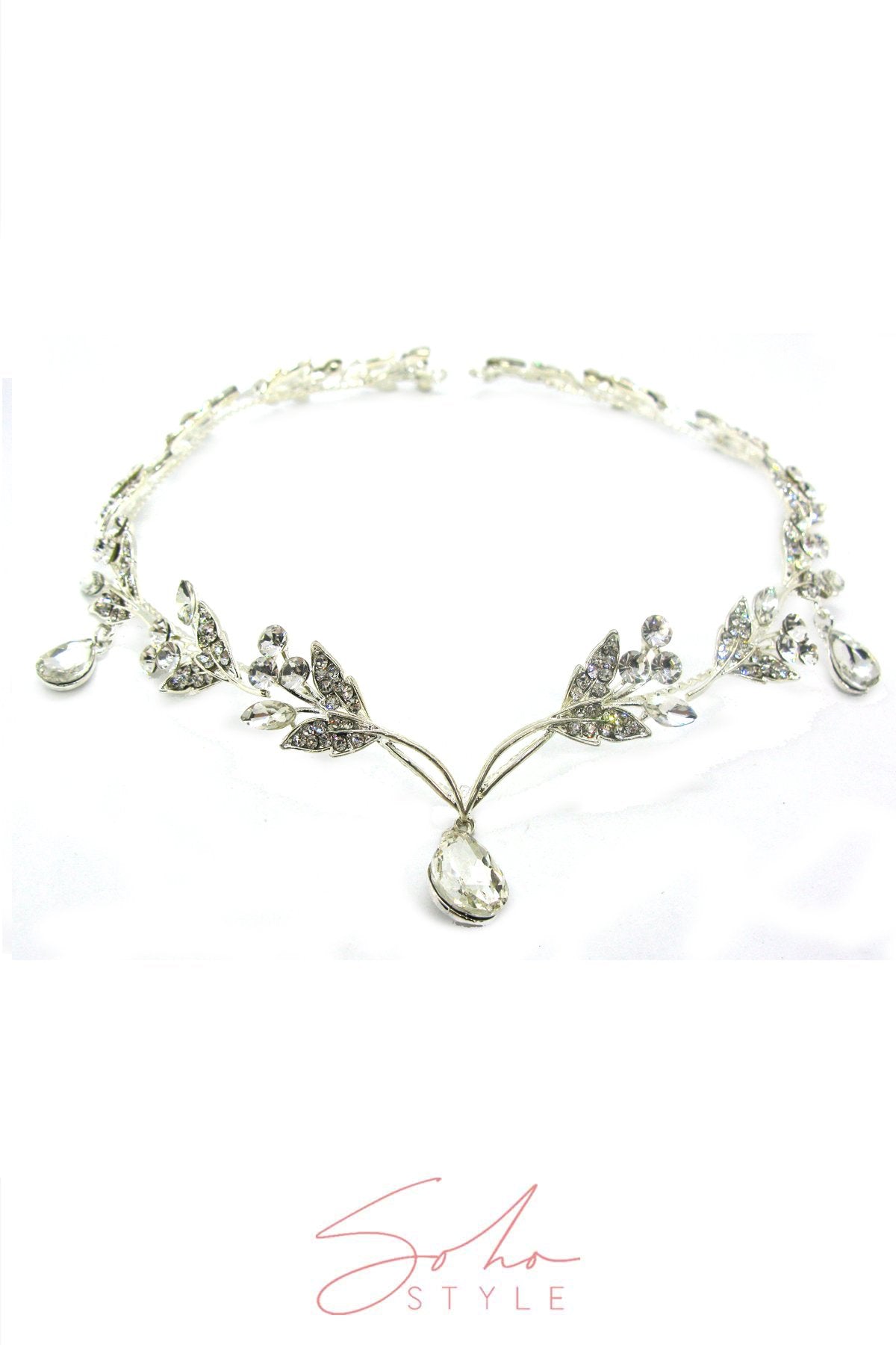 Jolee Crystal Hair Crown Wedding Sale