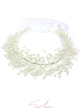 Pearl Baby's Breath Bridal Headband